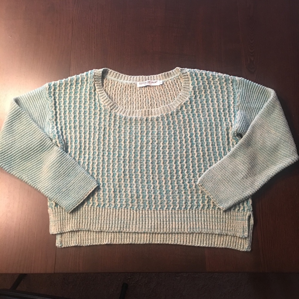 Cotton Emporium cropped knit sweater